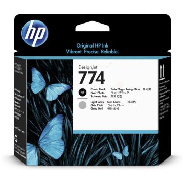 P2W01A / 774 - tête d'impression de marque HP - noire, cyan P2W01A / 774 - tête d'impression de marque HP - noire, cyan