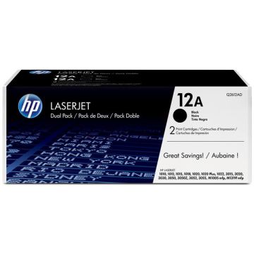 Q2612AD / 12AD - toner de marque HP - noir - pack de 2