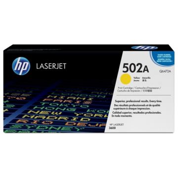 Q6472A / 502A - toner de marque HP - jaune Q6472A / 502A - toner de marque HP - jaune