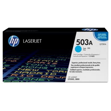Q7581A / 503A - toner de marque HP - cyan Q7581A / 503A - toner de marque HP - cyan