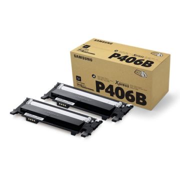SU374A / CLT-P406B - toner de marque HP - noir - pack de 2