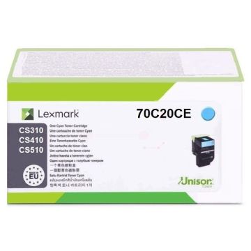 70C20CE / 702C - toner de marque Lexmark - cyan