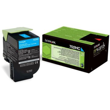 70C2HC0 / 702HC - toner de marque Lexmark - cyan