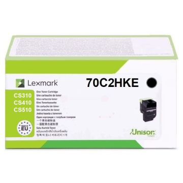 70C2HKE / 702HK - toner de marque Lexmark - noir