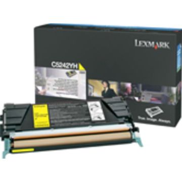 C524H3YG - toner de marque Lexmark - jaune C524H3YG - toner de marque Lexmark - jaune