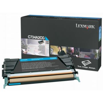 C734A2CG - toner de marque Lexmark - cyan