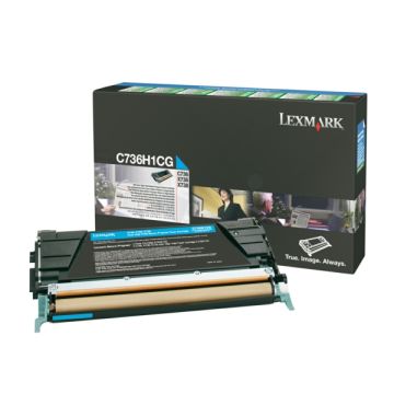 C736H1CG - toner de marque Lexmark - cyan
