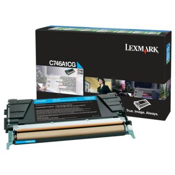 C746A1CG - toner de marque Lexmark - cyan C746A1CG - toner de marque Lexmark - cyan
