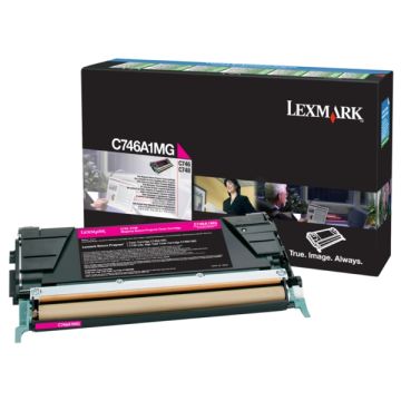 C746A1MG - toner de marque Lexmark - magenta C746A1MG - toner de marque Lexmark - magenta