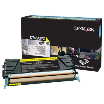 C746A1YG - toner de marque Lexmark - jaune C746A1YG - toner de marque Lexmark - jaune