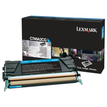C746A2CG - toner de marque Lexmark - cyan C746A2CG - toner de marque Lexmark - cyan