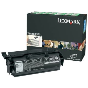 T654X11E - toner de marque Lexmark - noir