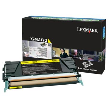 X746A1YG - toner de marque Lexmark - jaune