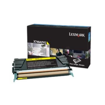 X746A3YG - toner de marque Lexmark - jaune X746A3YG - toner de marque Lexmark - jaune