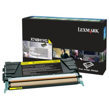 X748H1YG - toner de marque Lexmark - jaune X748H1YG - toner de marque Lexmark - jaune