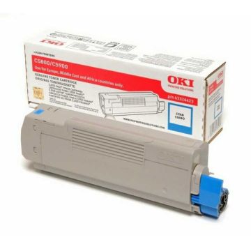 43324423 - toner de marque OKI - cyan