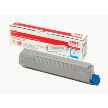 43487711 - toner de marque OKI - cyan
