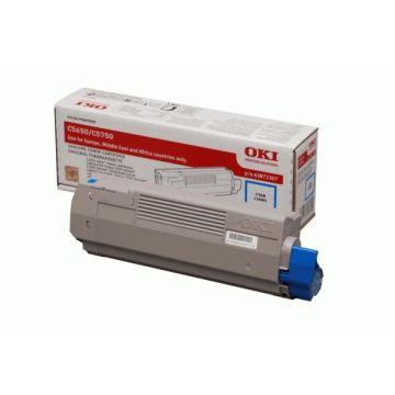 43872307 - toner de marque OKI - cyan