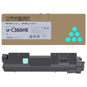 408185 / SPC360HE - toner de marque Ricoh - cyan
