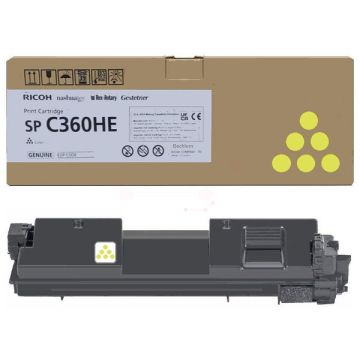408187 / SPC360HE - toner de marque Ricoh - jaune