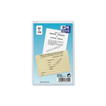 Oxford Etui de protection simple, PVC, 0,15 mm, format: A4
