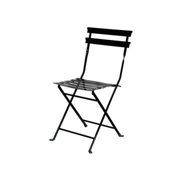 PAPERFLOW Chaise pliante d'extérieur EDEN, set de 2, noir