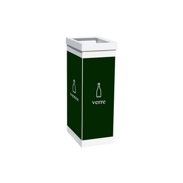 PAPERFLOW Collecteur pour tri sélectif verre, blanc