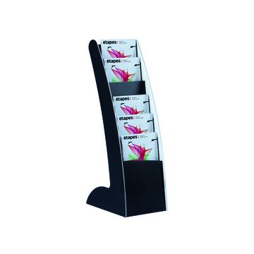 PAPERFLOW Porte-prospectus Courbo Slim, 6 casiers