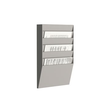 PAPERFLOW Trieur mural, 6 compartiments, A4 paysage, gris