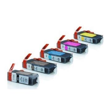 Pack de 5 COMPATIBLES CANON PGI-520+CLI-521B+C+M+Y