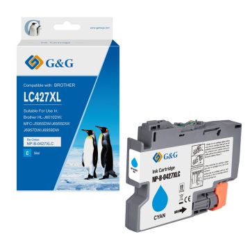 LC427XLC - cartouche qualité premium compatible Brother - cyan