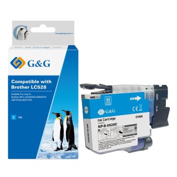 LC528C - cartouche qualit&eacute; premium compatible Brother - cyan