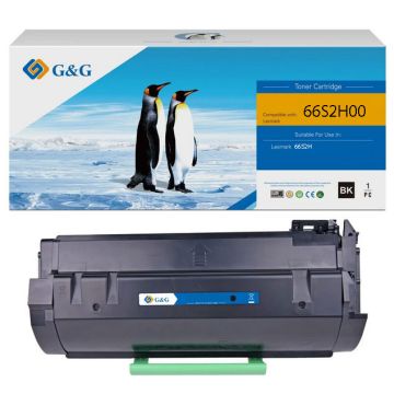 66S2H00 - toner qualité premium compatible Lexmark - noir