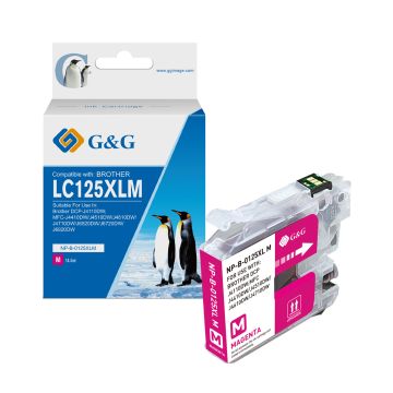 LC125XLM - cartouche qualité premium compatible Brother - magenta LC125XLM - cartouche qualité premium compatible Brother - magenta