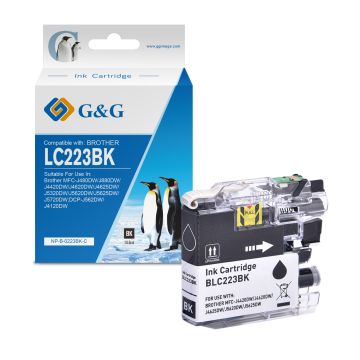 LC223BK - cartouche qualité premium compatible Brother - noire