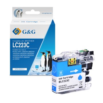 LC223C - cartouche qualité premium compatible Brother - cyan