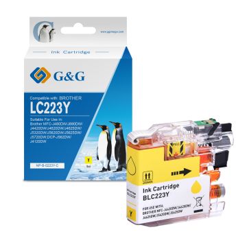 LC223Y - cartouche qualité premium compatible Brother - jaune