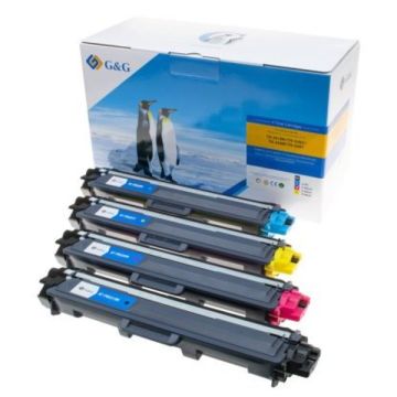 TN245C - toners qualité premium compatible Brother - multipack 4 couleurs : noir, cyan, magenta, jaune
