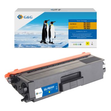 TN325Y - toner qualité premium compatible Brother - jaune