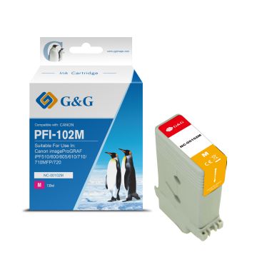 0897B001 / PFI-102 M - cartouche qualité premium compatible Canon - magenta