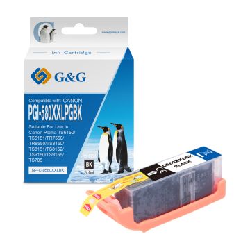 1970C001 / PGI-580 PGBKXXL - cartouche qualité premium compatible Canon - noire