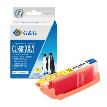 1997C001 / CLI-581 YXXL - cartouche qualité premium compatible Canon - jaune