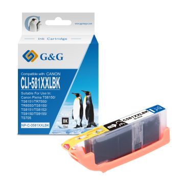 1998C001 / CLI-581 BKXXL - cartouche qualité premium compatible Canon - noire