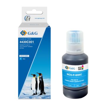 4430C001 / GI-56 C - bouteille d'encre qualité premium compatible Canon - cyan
