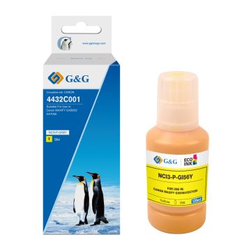 4432C001 / GI-56 Y - bouteille d'encre qualité premium compatible Canon - jaune