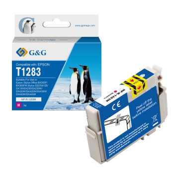 C13T12834011 / T1283 - cartouche qualité premium compatible Epson - magenta