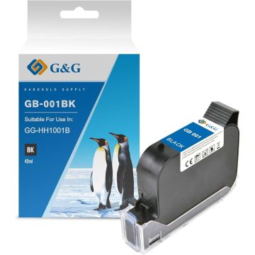 17012 / GB-001 BK - cartouche de marque G&G Image - noire