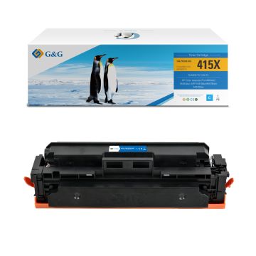 W2031XC / 415X - toner qualité premium compatible HP - cyan