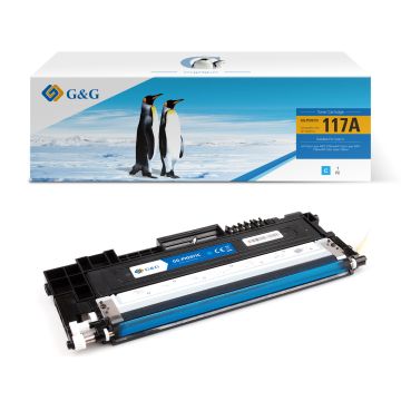 W2071A / 117A - toner qualité premium compatible HP - cyan