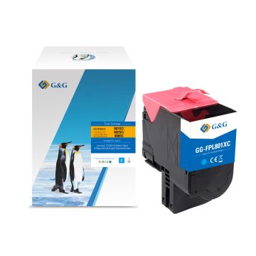 80C2SC0 / 802SC - toner qualité premium compatible Lexmark - cyan